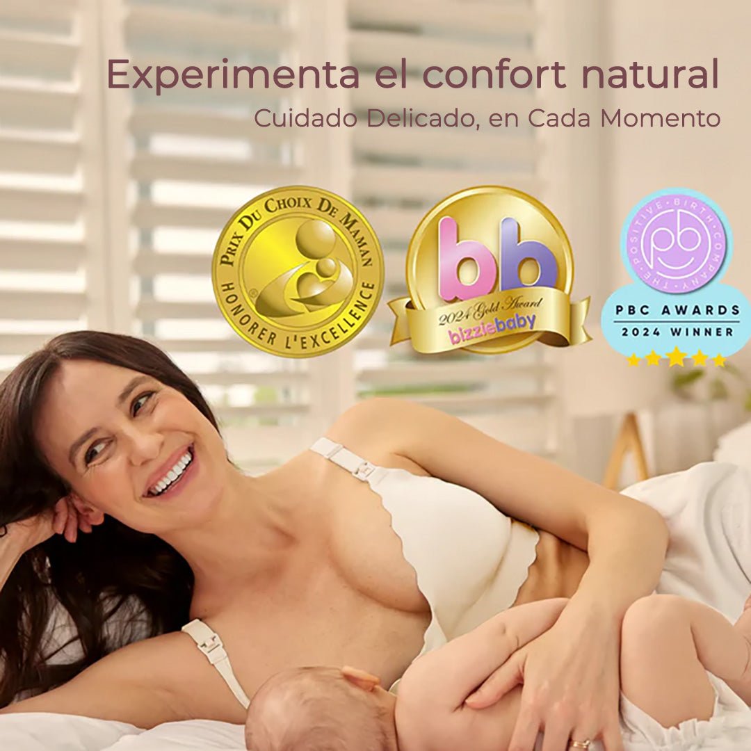 Sostén de Lactancia Jelly Strip - Crema | MomCozy