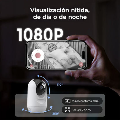 Cámara Adicional para Monitor de Bebé 1080P con Pantalla de 5.5" | MomCozy