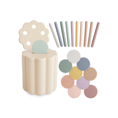 Juego de Clasificación de Monedas y Tubos | Mushie