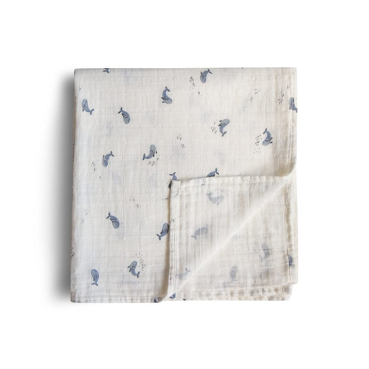 Swaddle - Whales | Mushie
