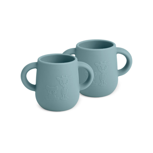 Pack 2 Vasos de Silicona Abiola - Plomo | Nuuroo