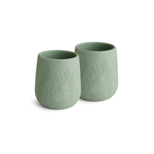 Pack 2 Vasos de Silicona Abel - Verde Claro | Nuuroo
