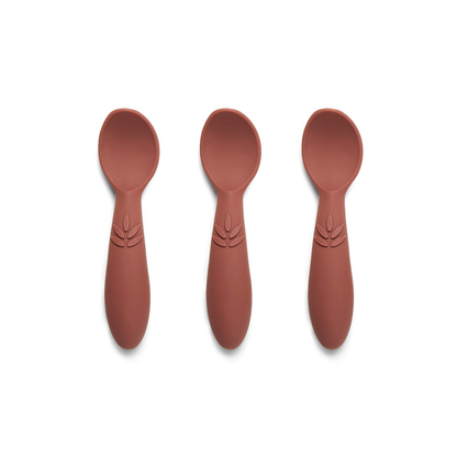 Pack 3 Cucharas de Silicona Ella - Caoba | Nuuroo