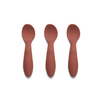 Pack 3 Cucharas de Silicona Ella - Caoba | Nuuroo