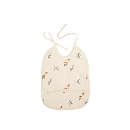 Babero Impermeable Ida - Crema - Circo | Nuuroo