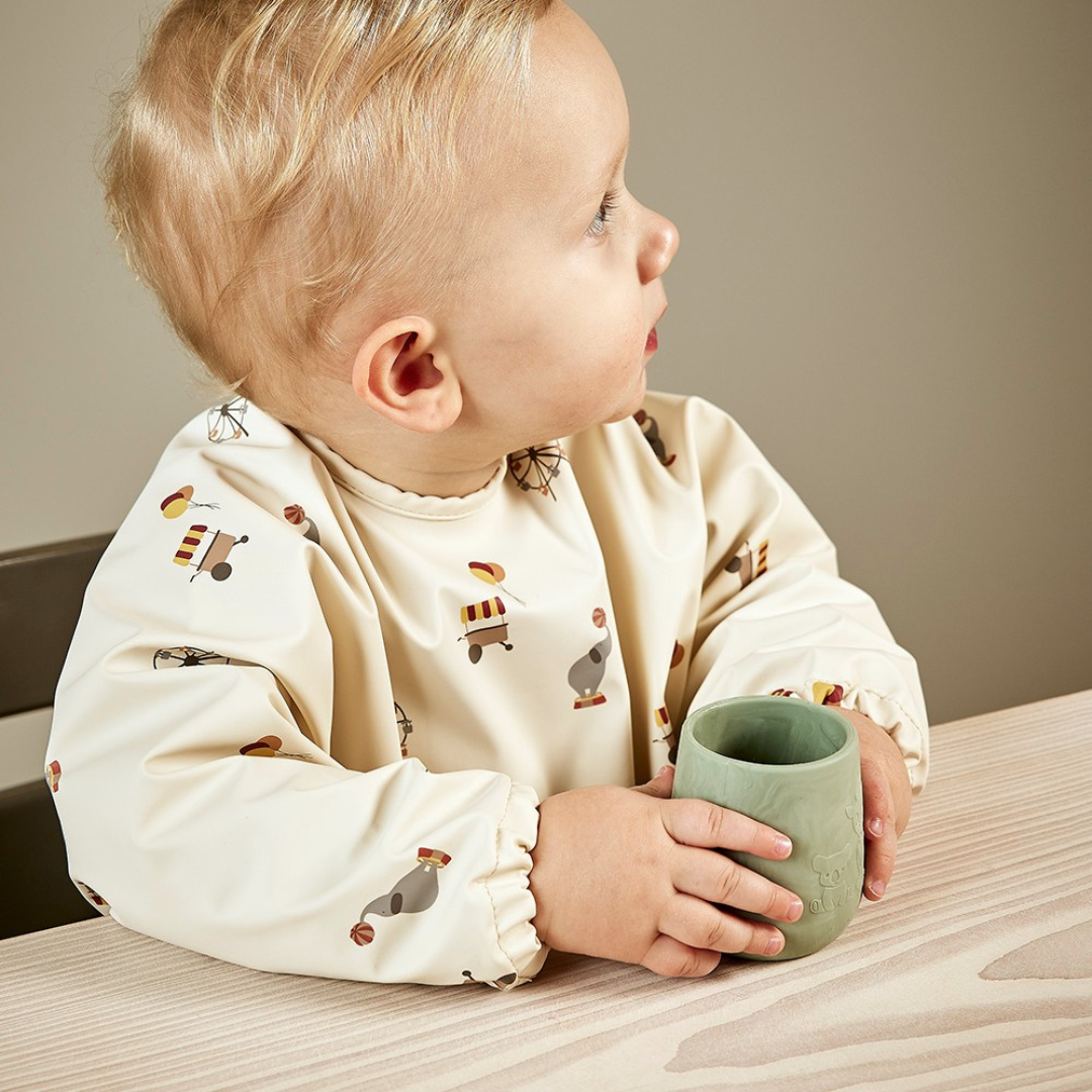 Babero Impermeable Luna - Crema - Circo | Nuuroo