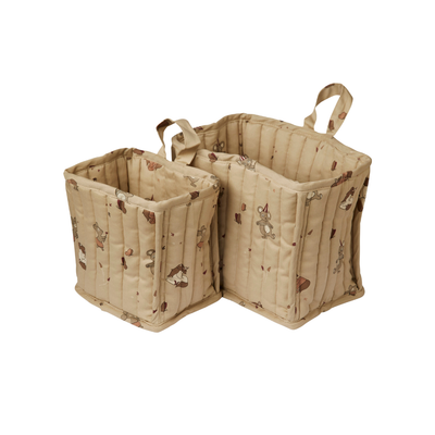 Set de Canastos Acolchados Lumi - Café Unicornio | Nuuroo