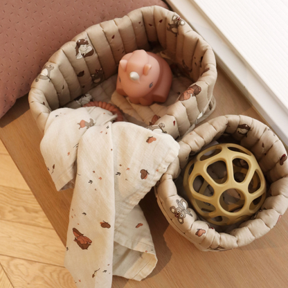 Set de Canastos Acolchados Lumi - Café Unicornio | Nuuroo