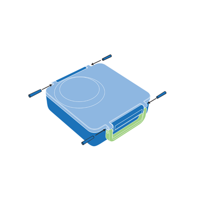 Pin de Repuesto de Manilla para OmieBox - Blue | Omie
