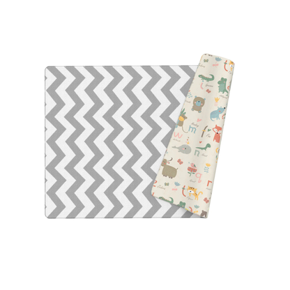 Alfombra de Juego Reversible y Antigolpes - Animales ZigZag | Oruga Kids