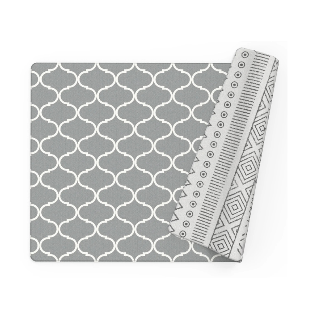 Ethnic reversible and shockproof play mat