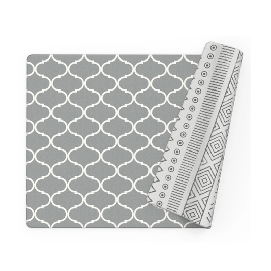 Ethnic reversible and shockproof play mat