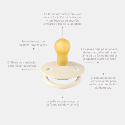 Pack de 2 Chupetes - Ivory & Sage | BIBS