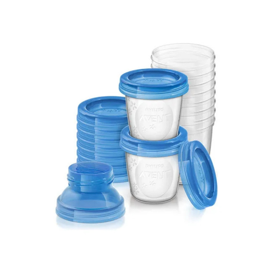 Pack 10 Vasos Para Leche Materna - 180 ml | Philips Avent