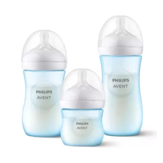 Set Triple Mamaderas Natural Response  - Azul | Philips Avent