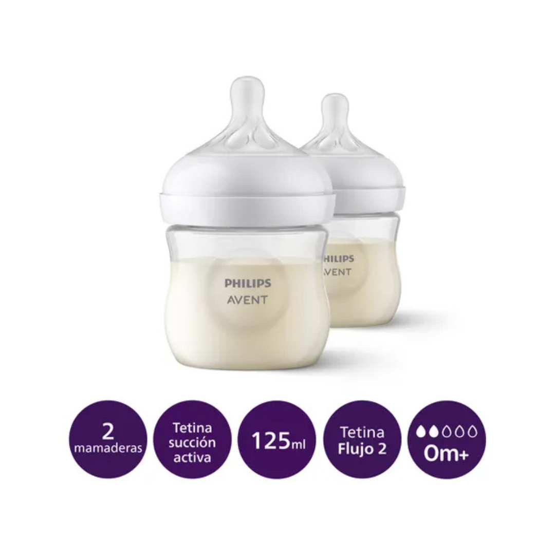 Pack 2 Mamaderas Natural Response - 125 ml | Philips Avent
