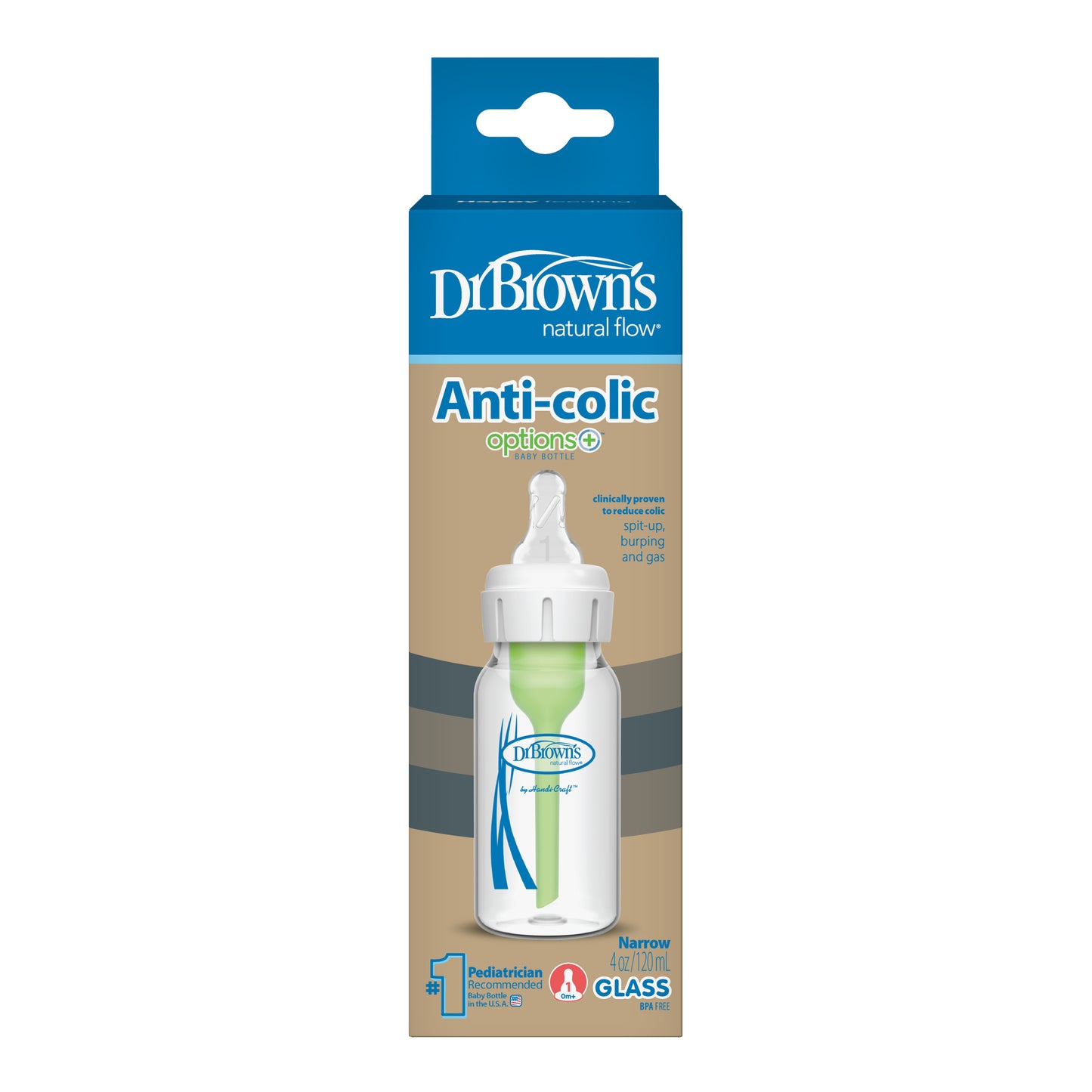 Mamadera de Vidrio Anticólicos - 120ml