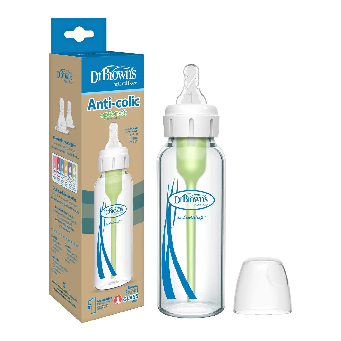 Mamadera de Vidrio Anticólicos - 250ml