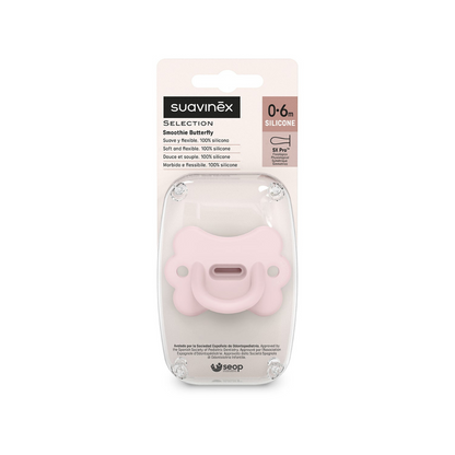 Chupete Todo Silicona Butterfly - Tetina Fisiológica Sx Pro - Rosewater | Suavinex