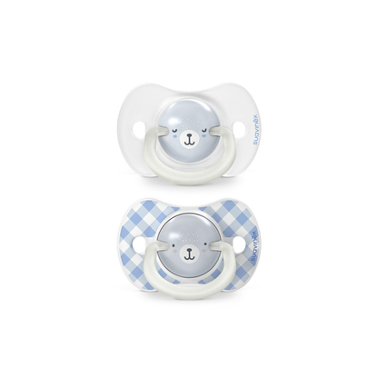 Pack de 2 Chupetes Fisiológicos Nocturnos Wild - Azul | Suavinex