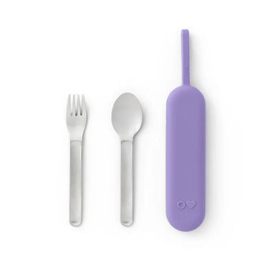 OmieBox UP Pod & Utensil - Set Porta Utensilios con Cubiertos para OmieBox UP® - Violet | Omie