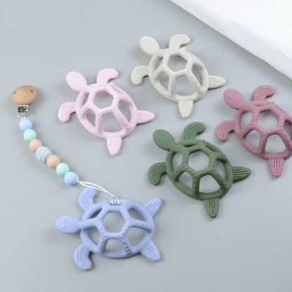 Mordedor de Silicona Tortuga - Morado | The Baby Nation