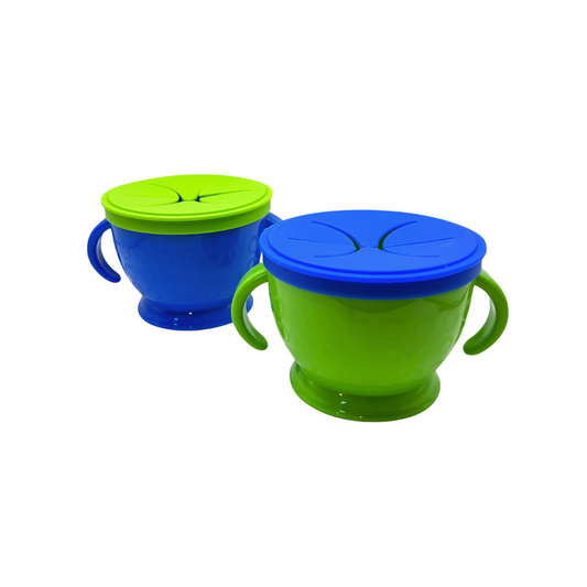 Pack de 2 Bowls para Snacks - Verde y Azul | The Baby Nation