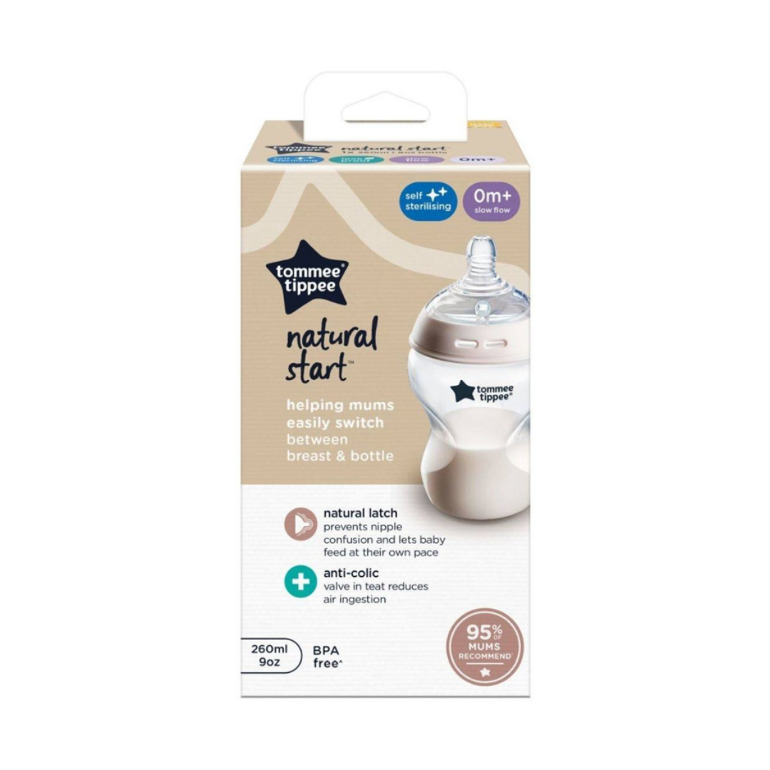 Mamadera Natural Start Blanca - 260 ml | Tommee Tippee