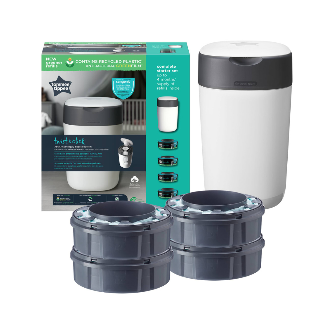 Contenedor de Pañales Sangenic Twist & Click + 4 Repuestos | Tommee Tippee
