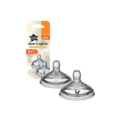Respuesto Tetina Mamadera Closer to Nature - Flujo Rápido | Tommee Tippee