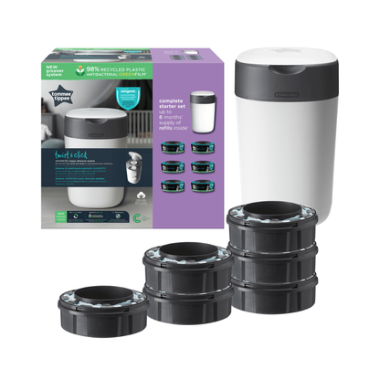 Contenedor de Pañales Sangenic Twist & Click + 6 Repuestos | Tommee Tippee