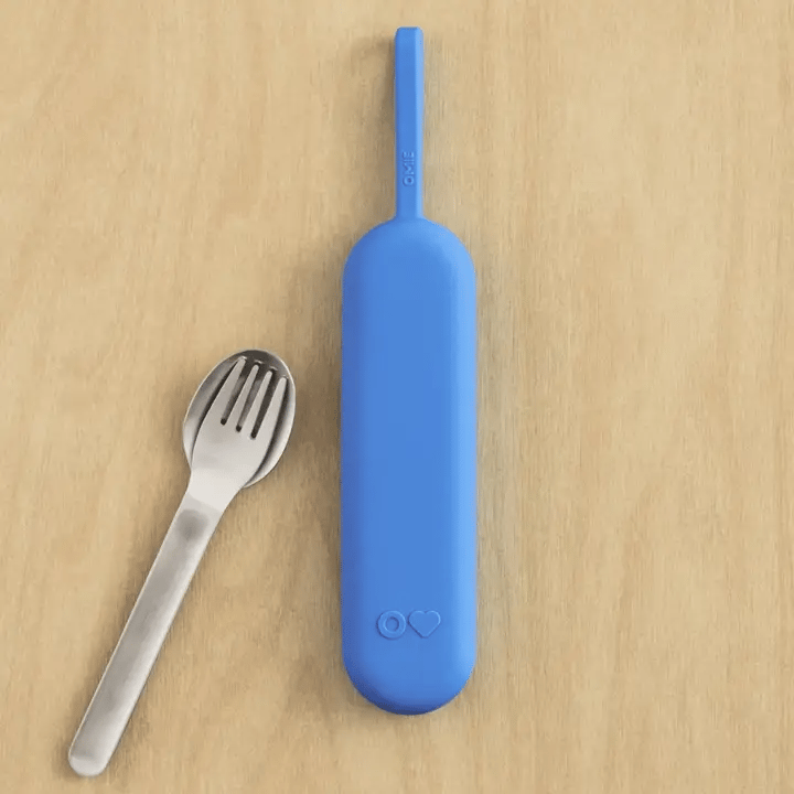 OmieBox UP Pod & Utensil - Set Porta Utensilios con Cubiertos para OmieBox UP® - Azure | Omie