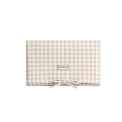 Mudador Portátil - Mini Vichy Beige | miNest