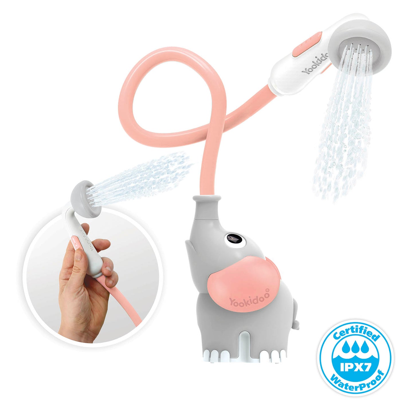 Elephant Interactive Shower - Pink