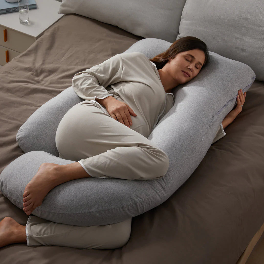 U-Shaped Pregnancy Pillow with Cooling Fabric