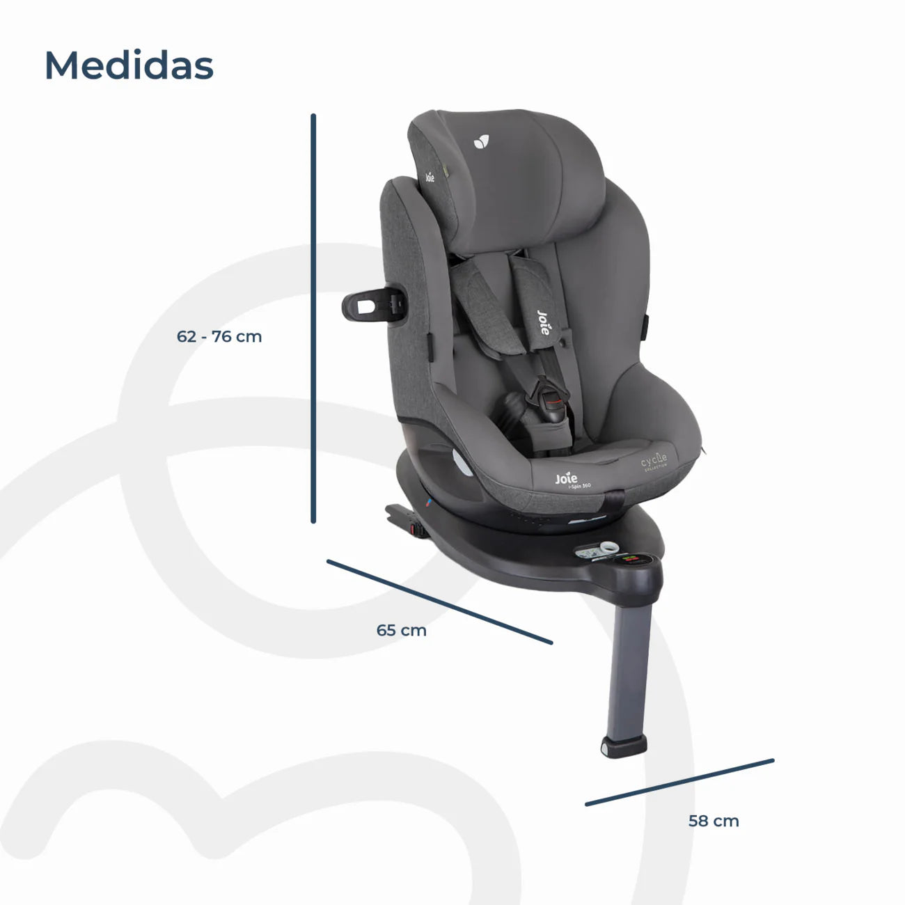 Silla de Auto Giratoria i-Spin 360™ - Shell Gray | Joie
