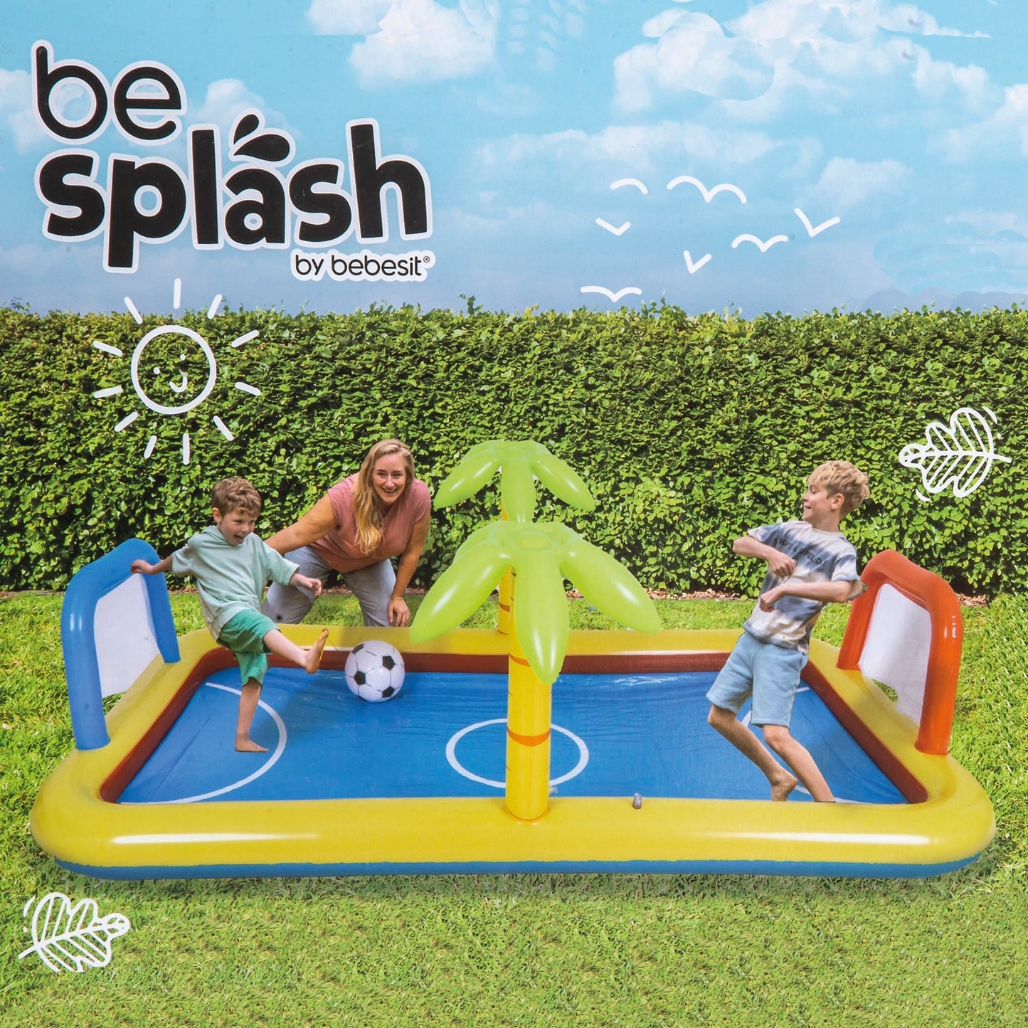 Piscina Centro de Juegos Futbol Voley Multicancha Be Splash | Bebesit