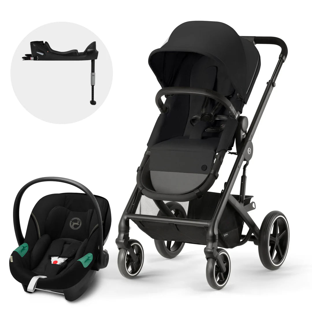 Travel System: Balios 2 en 1 + Silla Aton S2 + Base - Nebula Black