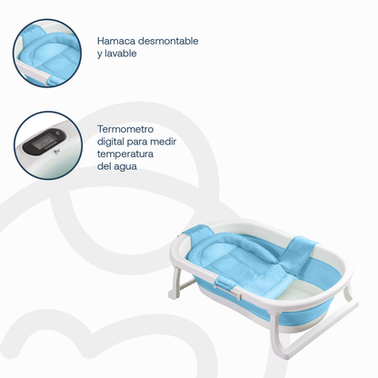 Bañera Jelly con Hamaca - Azul | Bebesit