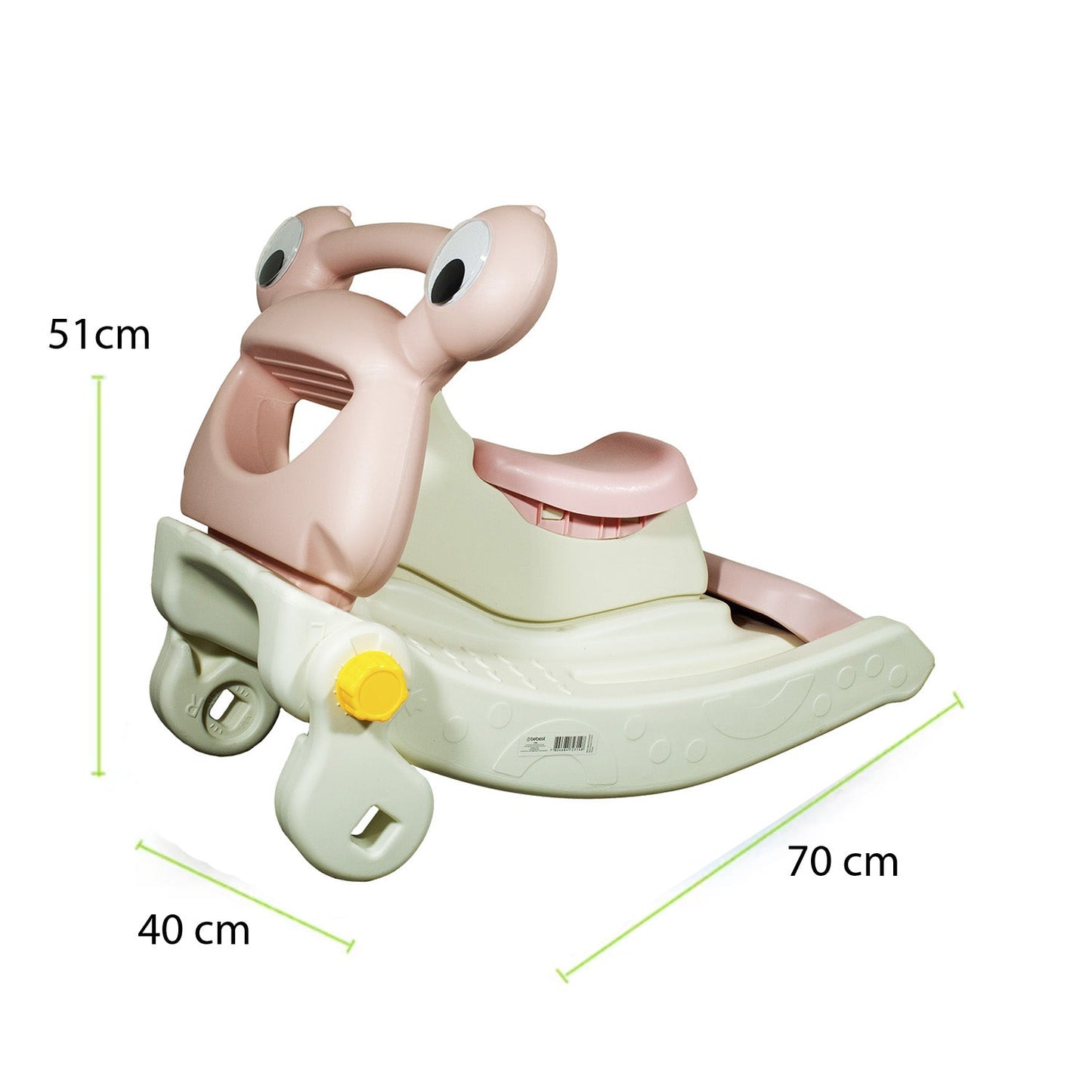 Balancín Resbalín Tobogán 2 en 1 - Rosa | Bebesit