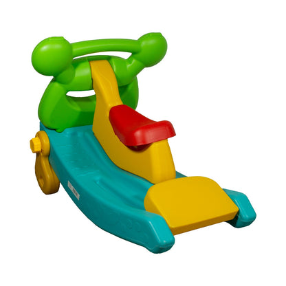 Balancín Resbalín Tobogán 2 en 1 - Verde | Bebesit