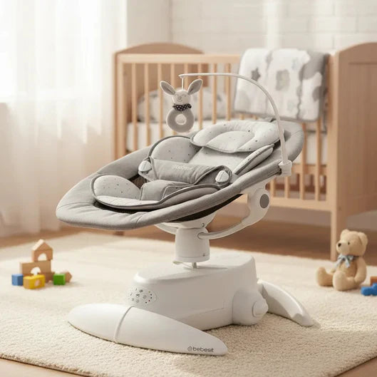 Silla Nido Bouncer 3D Swing Rocker - Gris | Bebesit