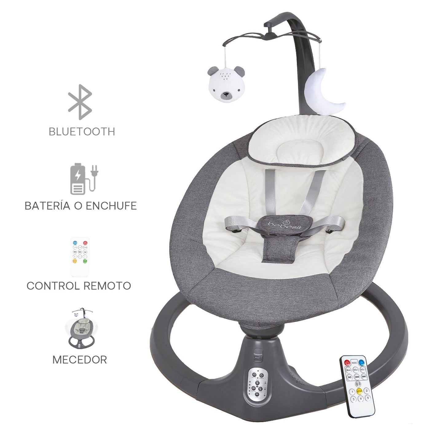 Silla Nido Baby Swing - Gris | Bebesit