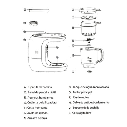 Procesador de Alimentos Winser Cook | Bebesit