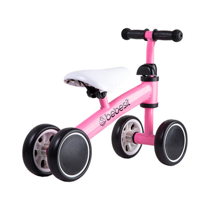 Bicicleta Aprendizaje 4 Ruedas XT02 - Rosa | Bebesit