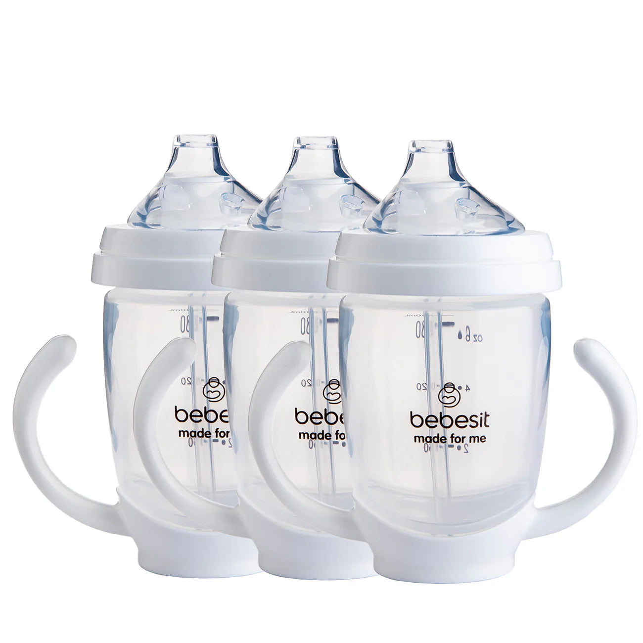 Pack de 3 Vasos Antiderrame de 200 ml - 3 Meses+