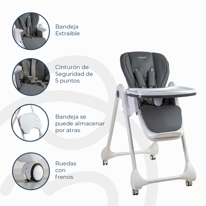 Silla de Comer EasyFeed - Gris | Bebesit