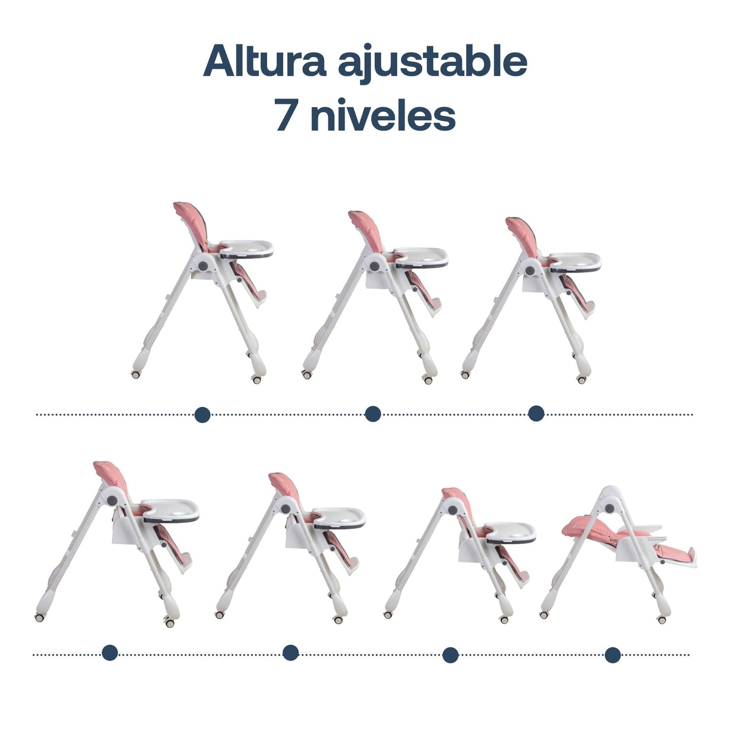 Silla de Comer EasyFeed - Rosado | Bebesit