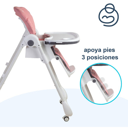 Silla de Comer EasyFeed - Rosado | Bebesit