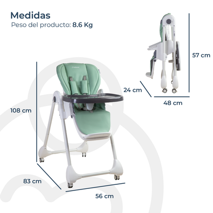 Silla de Comer EasyFeed - Verde | Bebesit
